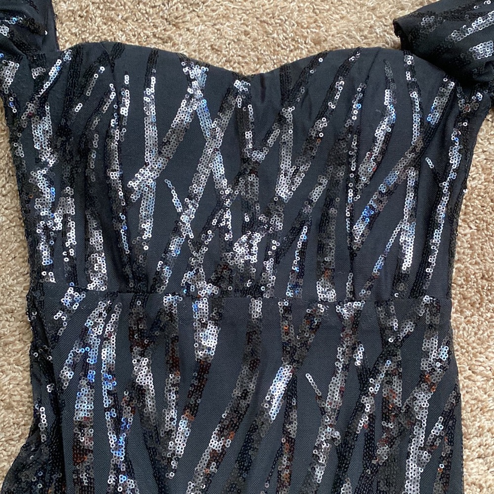 Gown | NWT Gorgeous Sequin Ball Gown w/ Tail - Picture 8 of 11